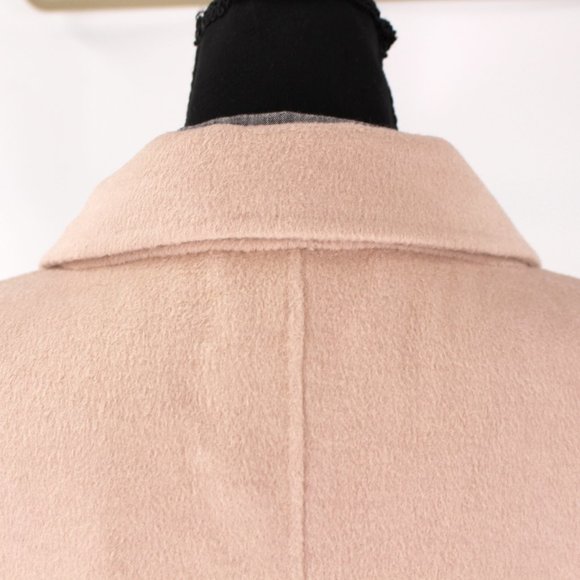 Ksubi Mogul Stone Coat Felted Wool Blend Unlined Collared Tan Long XXL 2XL NEW - Picture 6 of 9